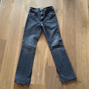 Zara split hem denim